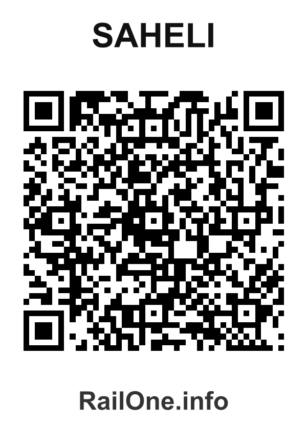 RailOne QR Code for Saheli station