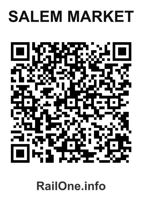 RailOne QR Code for Salem Market station