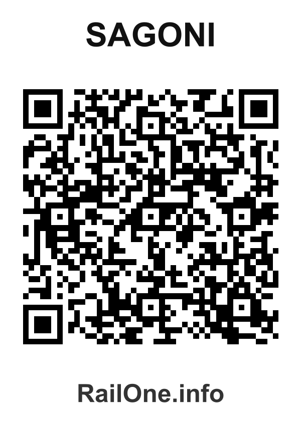 RailOne QR Code for Sagoni station