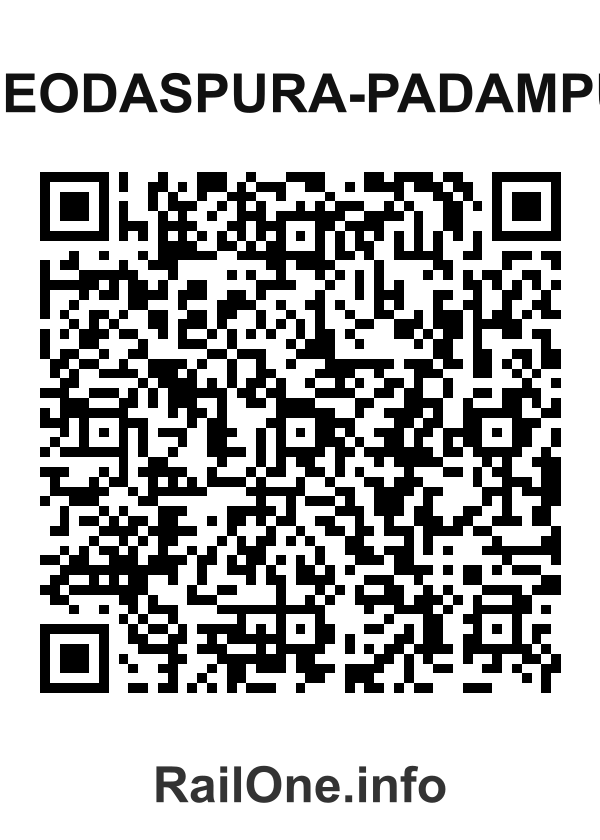 RailOne QR Code for Sheodaspura-padampur station