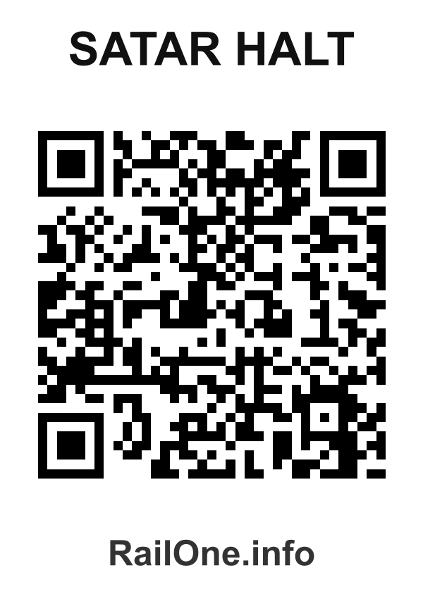 RailOne QR Code for Satar Halt station