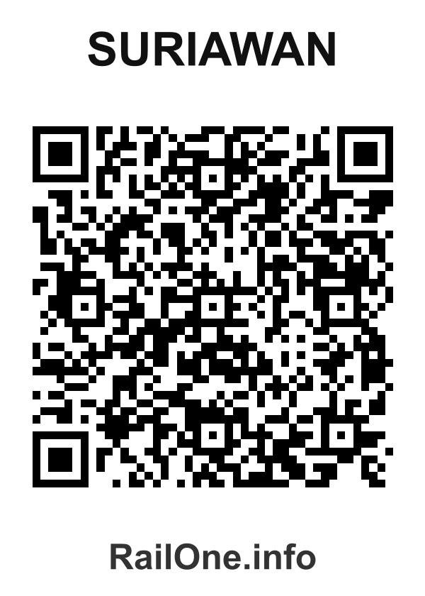 RailOne QR Code for Suriawan station