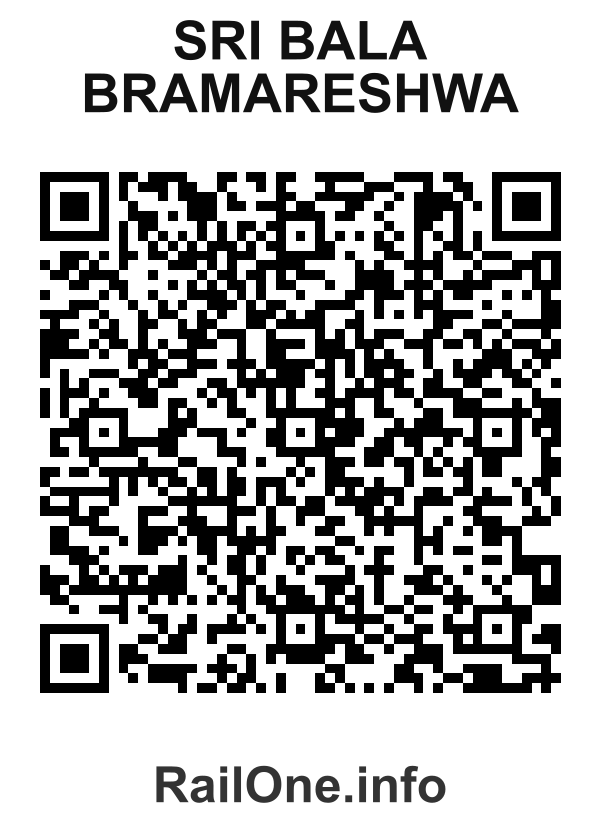 RailOne QR Code for Sri Bala Bramareshwa station