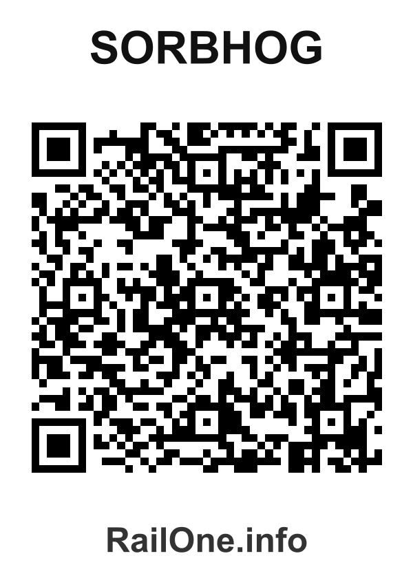 RailOne QR Code for Sorbhog station