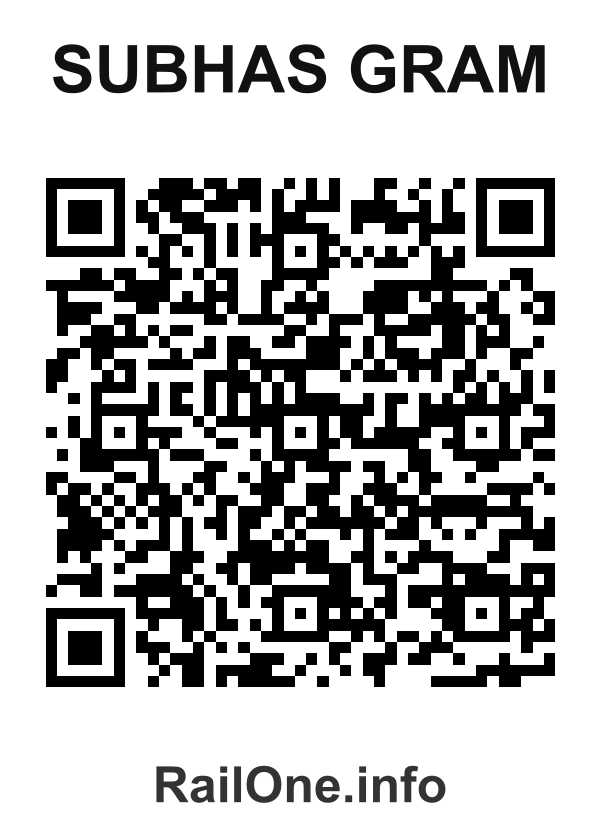 RailOne QR Code for Subhas Gram station