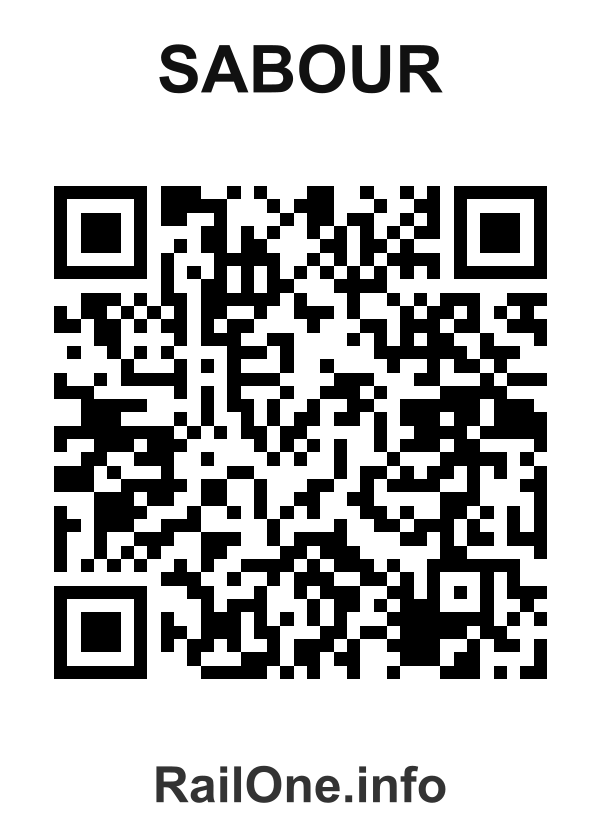 RailOne QR Code for Sabour station