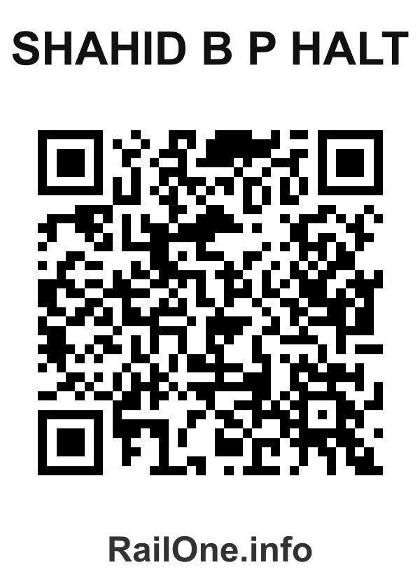 RailOne QR Code for Shahid B P Halt station