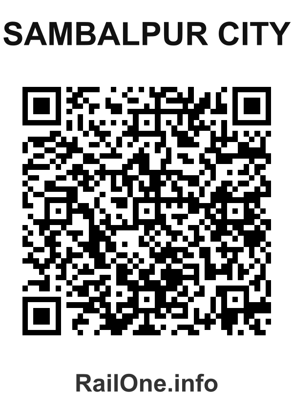 RailOne QR Code for Sambalpur City station