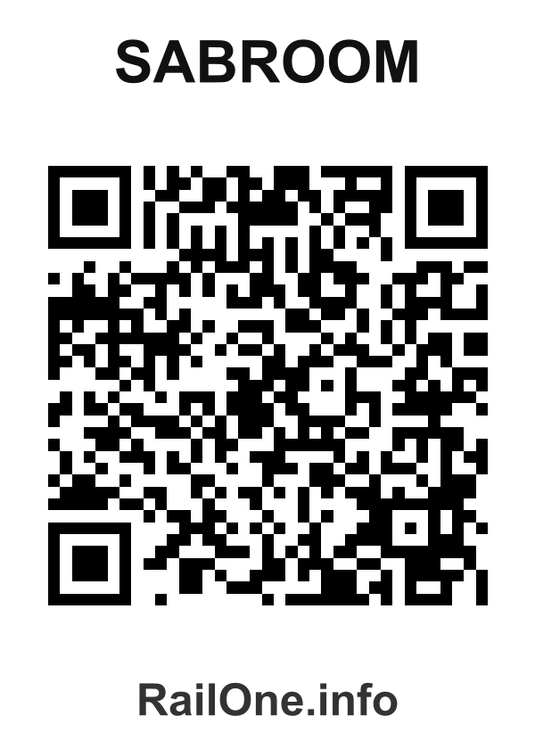 RailOne QR Code for Sabroom station