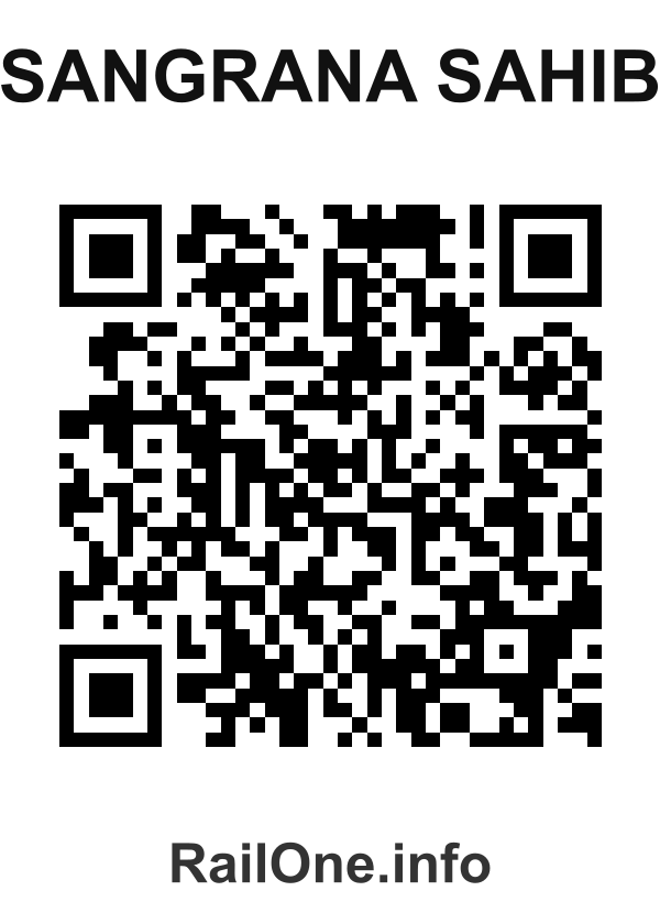 RailOne QR Code for Sangrana Sahib station