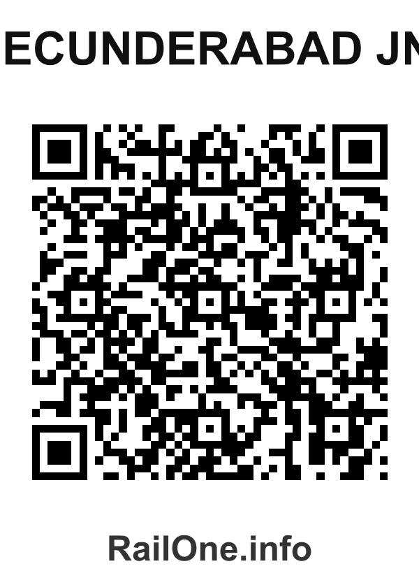 RailOne QR Code for Secunderabad Jn. station