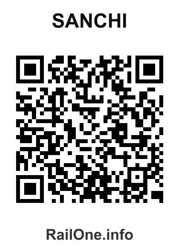 RailOne QR Code for Sanchi station