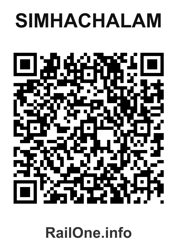RailOne QR Code for Simhachalam station