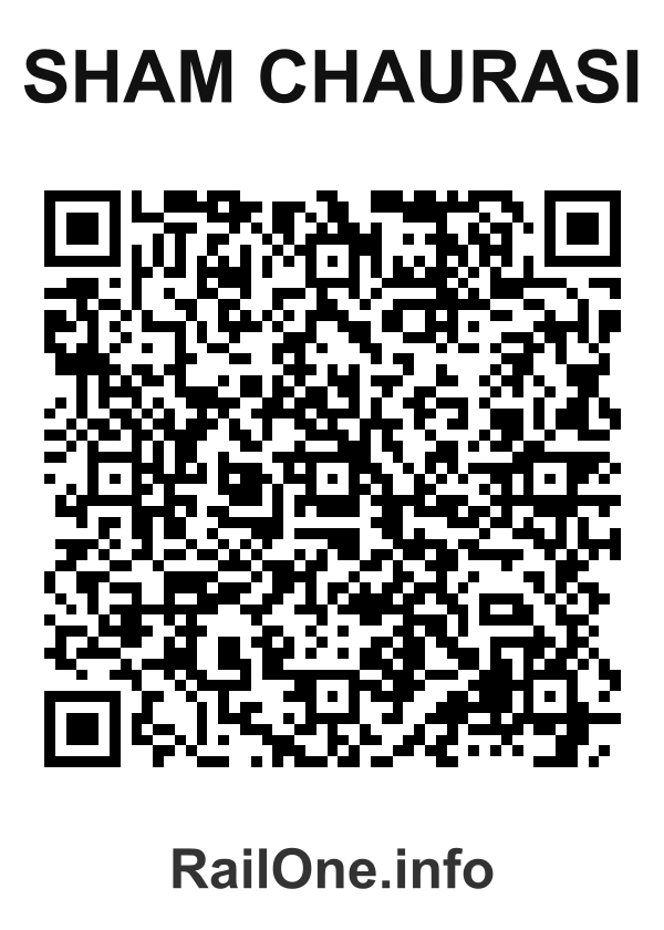 RailOne QR Code for Sham Chaurasi station