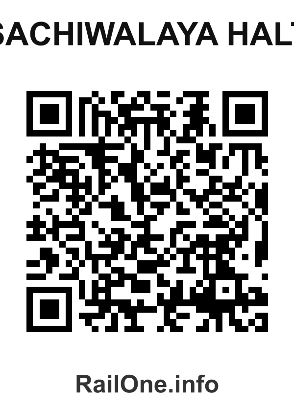 RailOne QR Code for Sachiwalaya Halt station