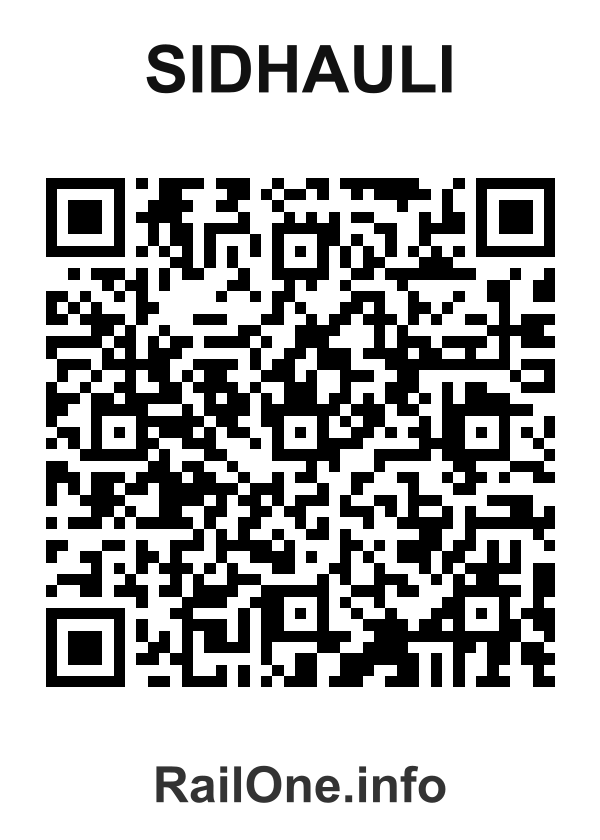 RailOne QR Code for Sidhauli station