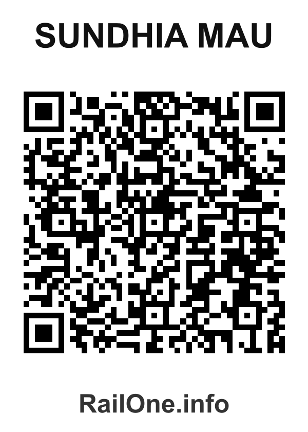 RailOne QR Code for Sundhia Mau station