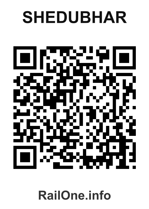 RailOne QR Code for Shedubhar station