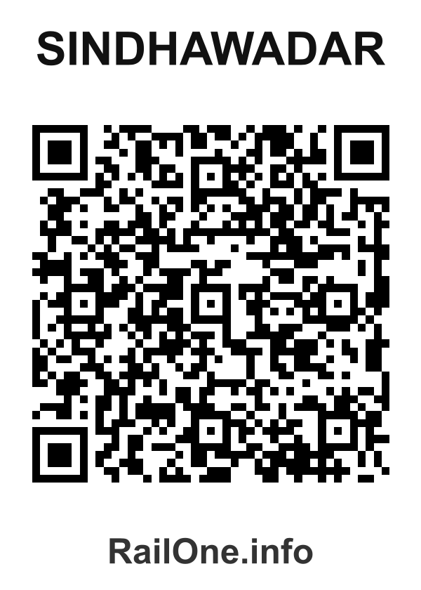 RailOne QR Code for Sindhawadar station