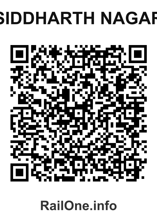 RailOne QR Code for Siddharth Nagar station