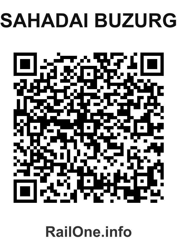 RailOne QR Code for Sahadai Buzurg station