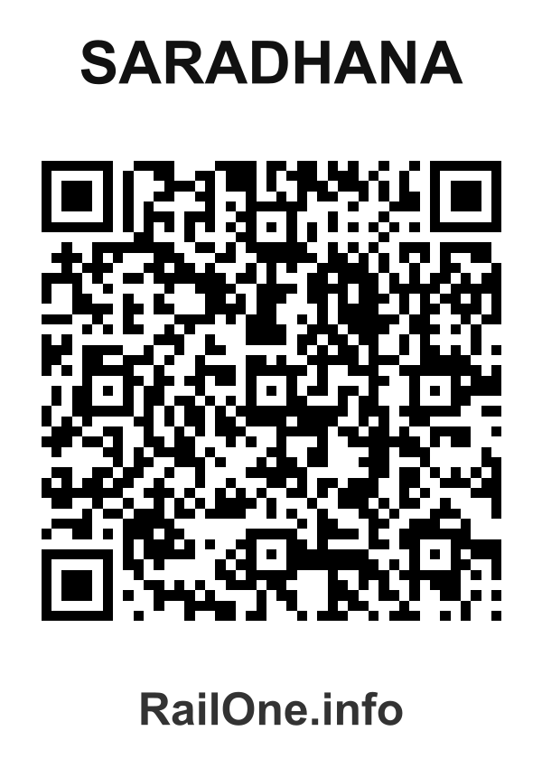 RailOne QR Code for Saradhana station