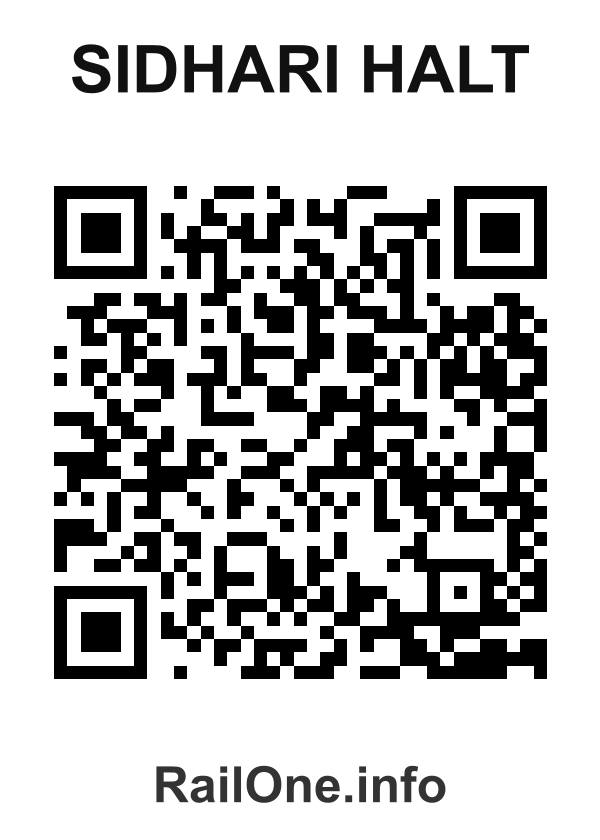 RailOne QR Code for Sidhari Halt station