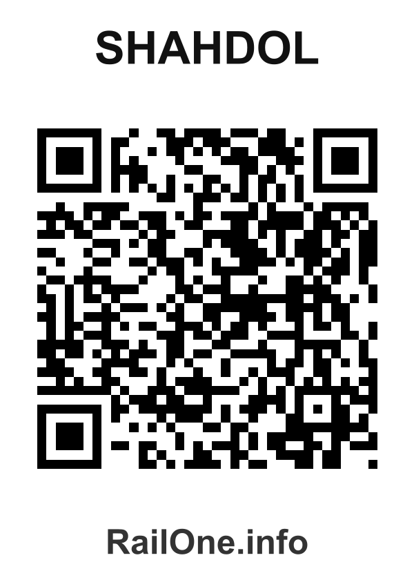 RailOne QR Code for Shahdol station