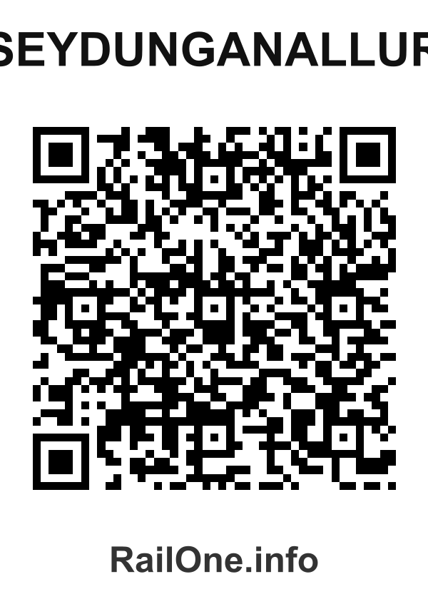 RailOne QR Code for Seydunganallur station