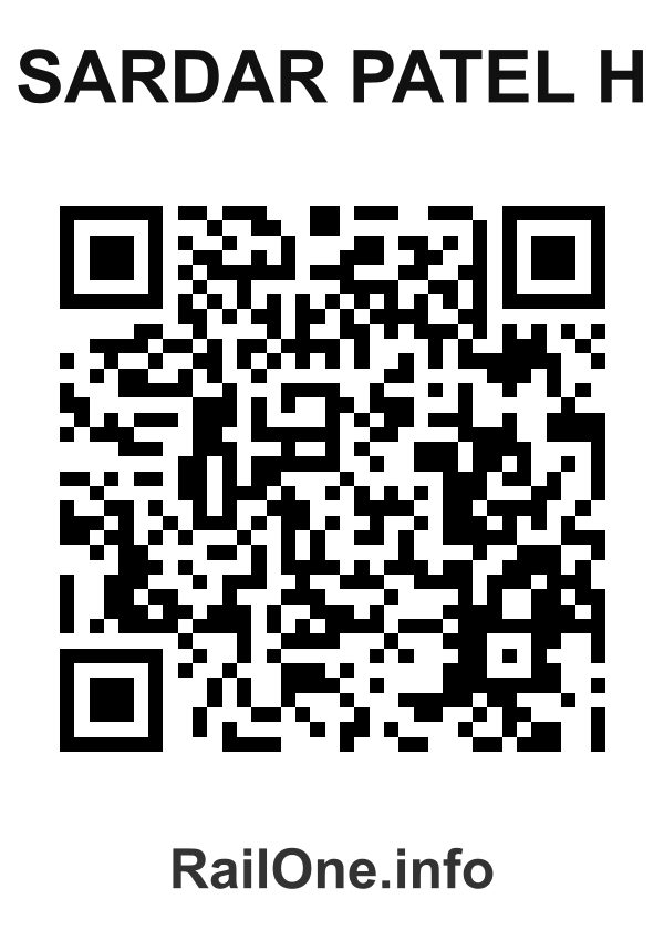 RailOne QR Code for Sardar Patel H station