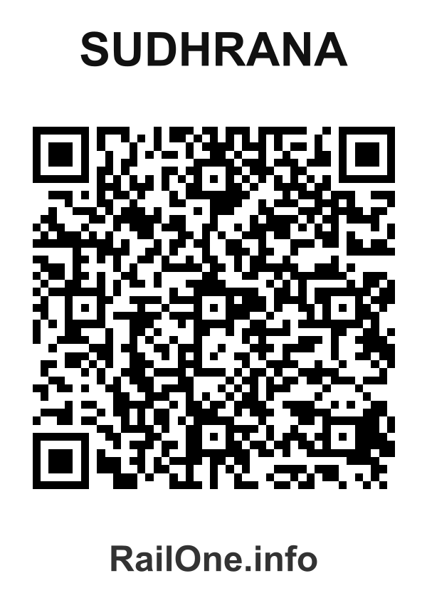 RailOne QR Code for Sudhrana station