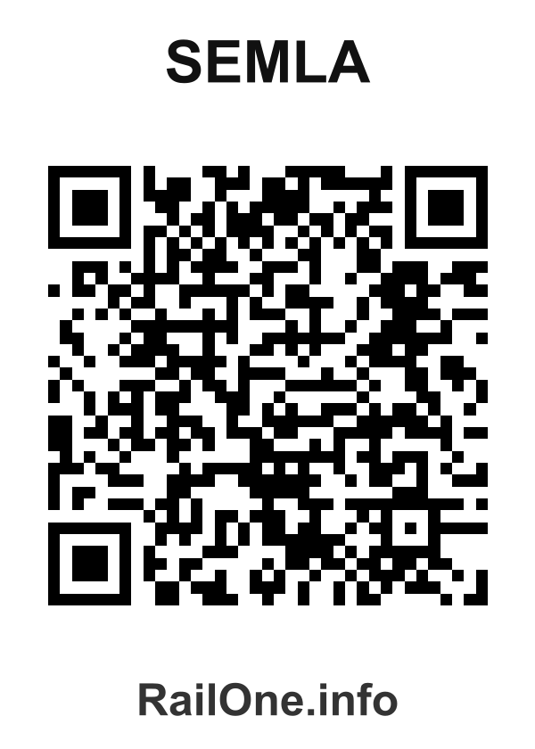RailOne QR Code for Semla station