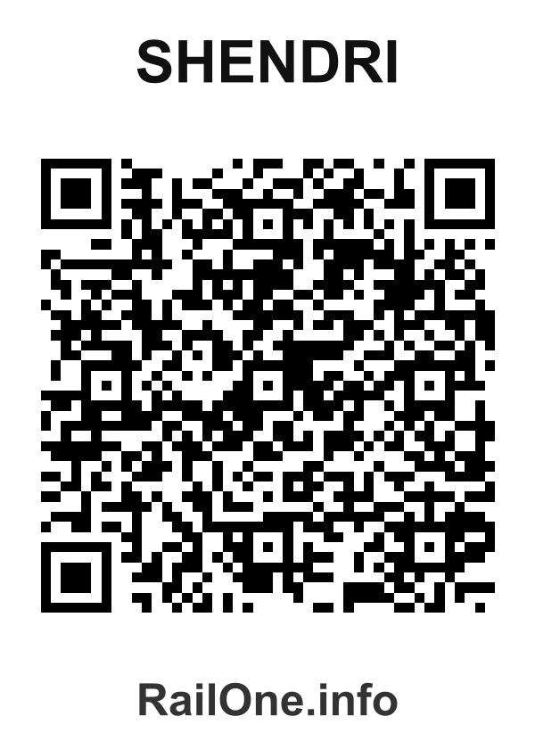 RailOne QR Code for Shendri station