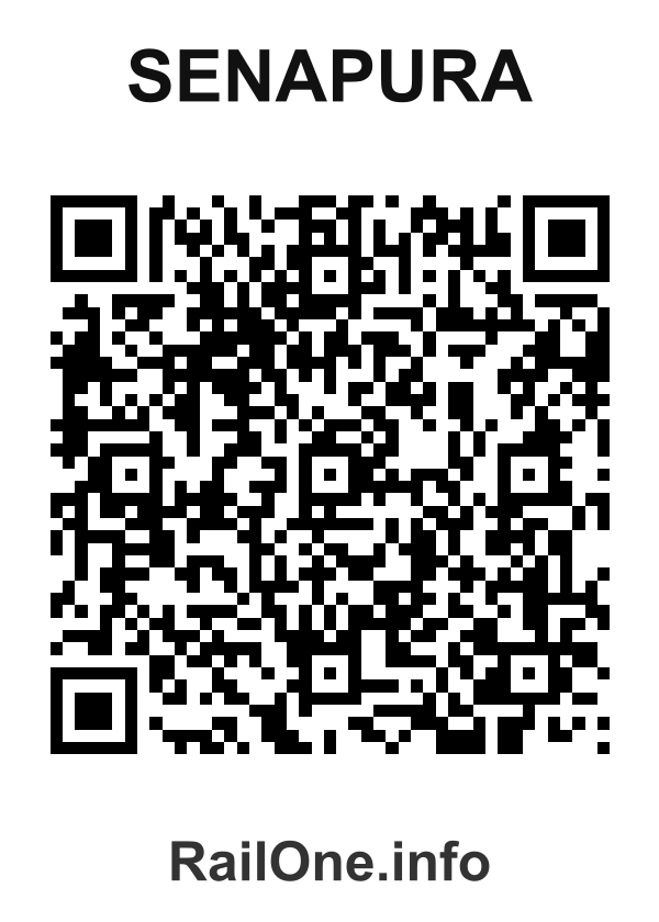 RailOne QR Code for Senapura station
