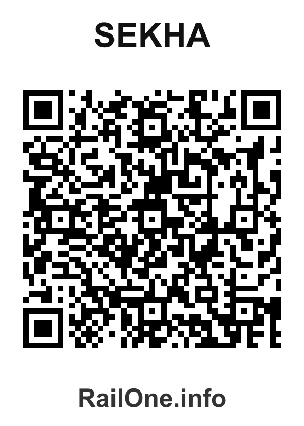 RailOne QR Code for Sekha station