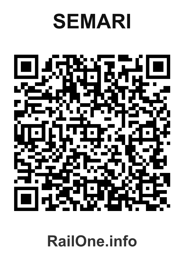 RailOne QR Code for Semari station