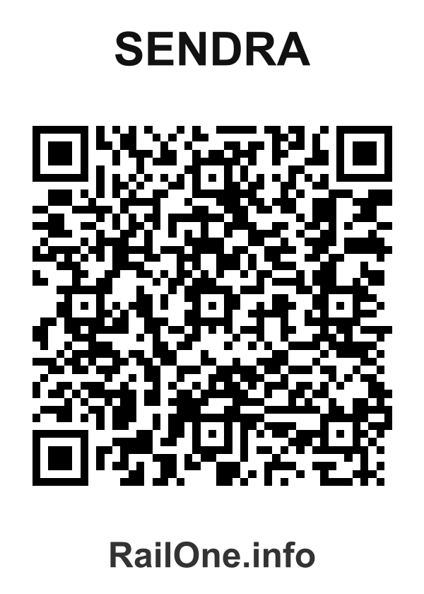 RailOne QR Code for Sendra station