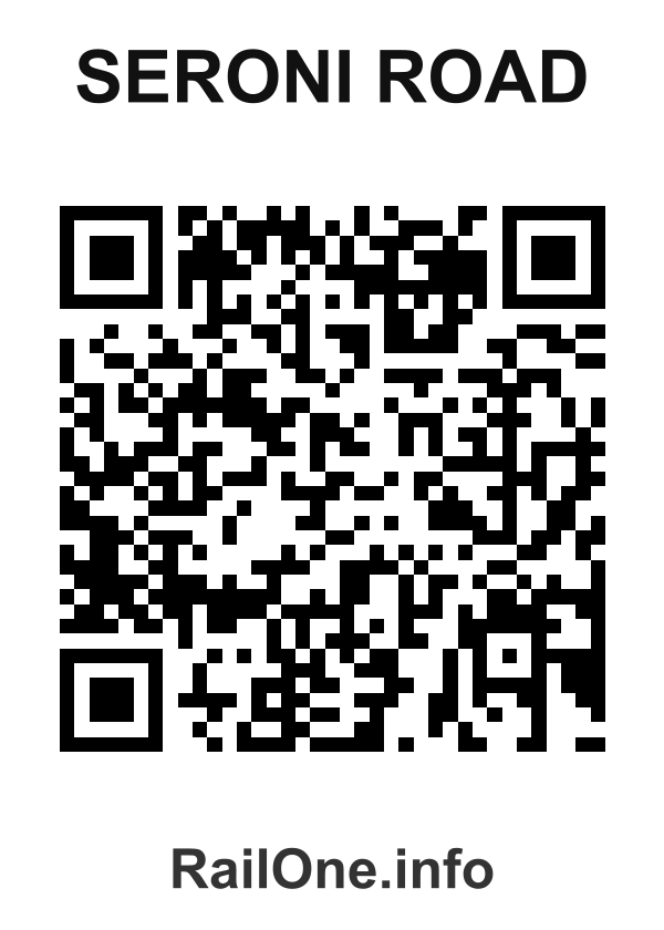RailOne QR Code for Seroni Road station