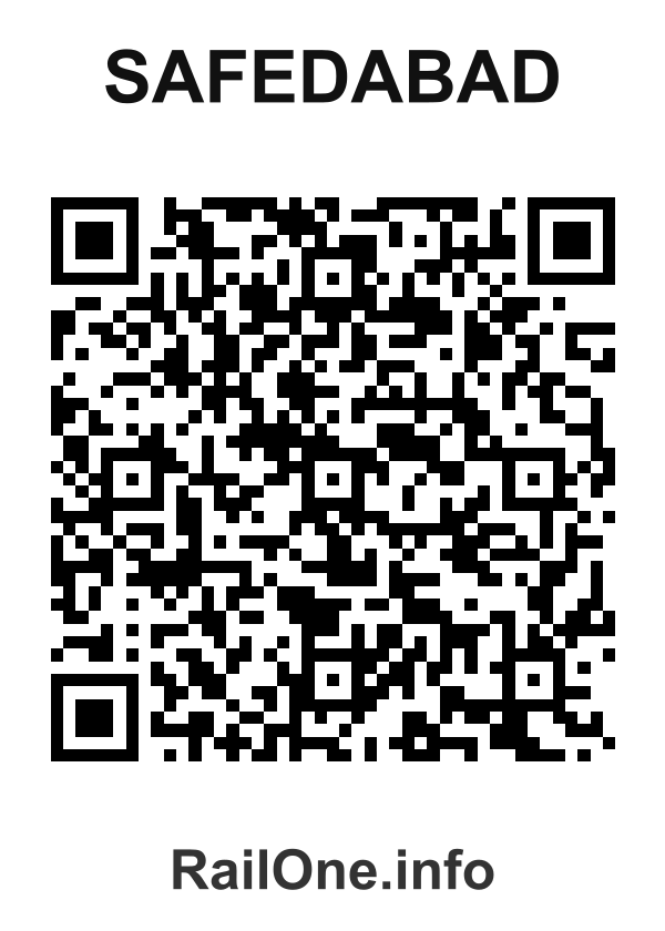 RailOne QR Code for Safedabad station
