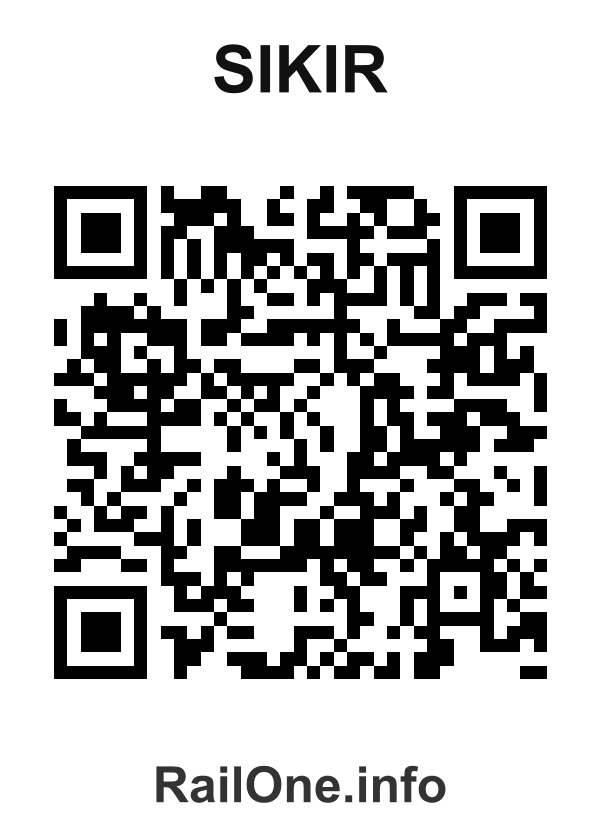 RailOne QR Code for Sikir station