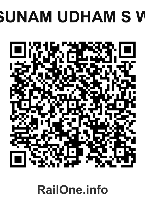 RailOne QR Code for Sunam Udham S W station