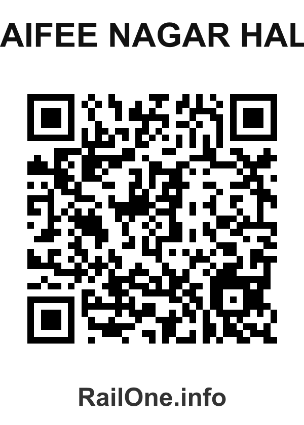 RailOne QR Code for Saifee Nagar Halt station