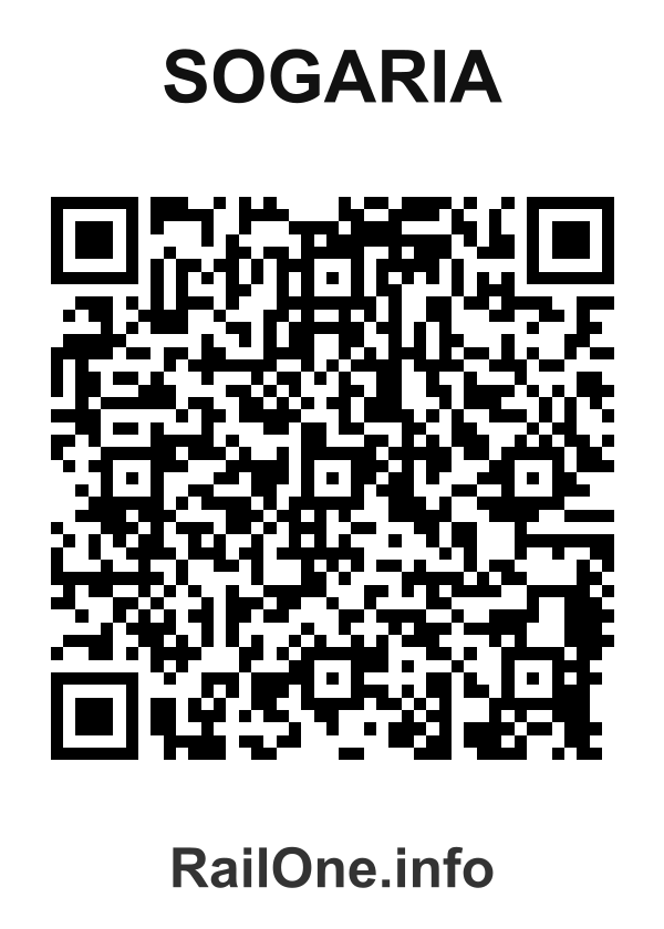 RailOne QR Code for Sogaria station