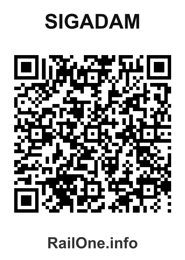 RailOne QR Code for Sigadam station