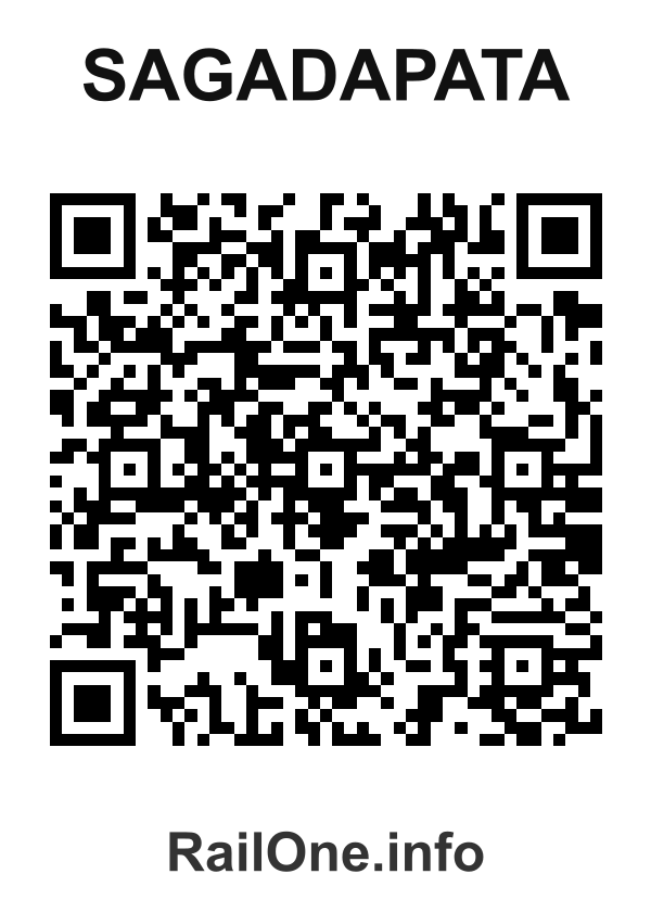 RailOne QR Code for Sagadapata station