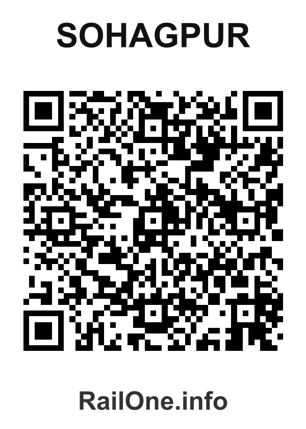 RailOne QR Code for Sohagpur station