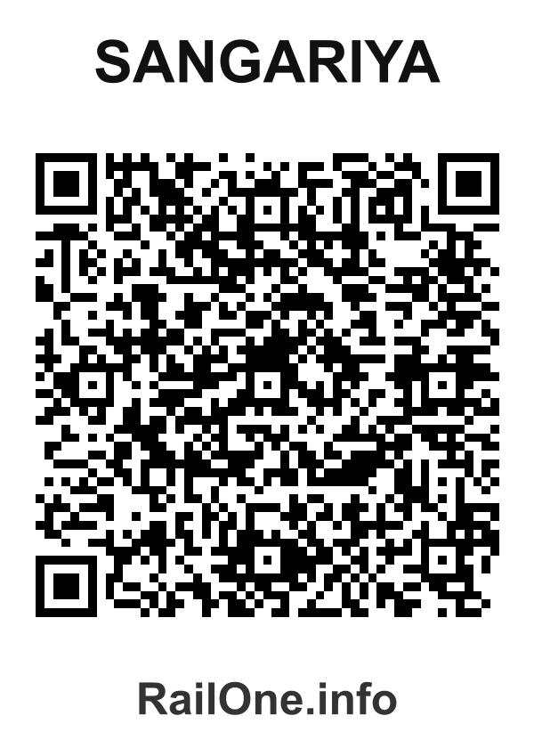RailOne QR Code for Sangariya station
