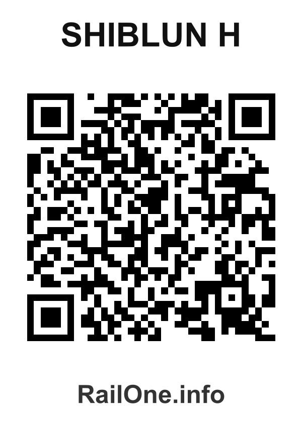 RailOne QR Code for Shiblun H station