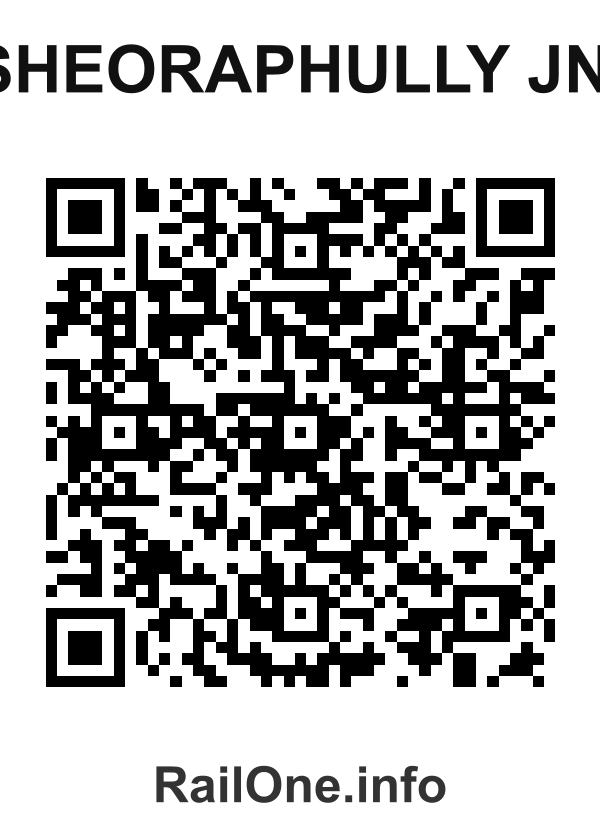 RailOne QR Code for Sheoraphully Jn. station