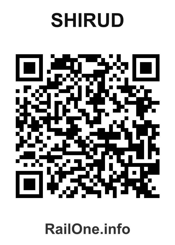 RailOne QR Code for Shirud station